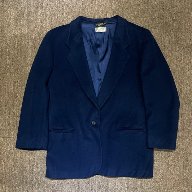 (14) USA L.L.Bean 엘엘빈 네이비 울 캐시미어 자켓