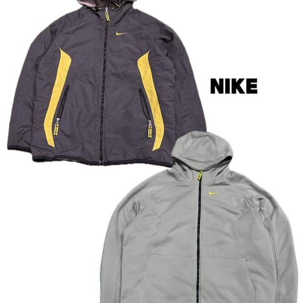 (M) 나이키 올드스쿨 리버시블 나일론 바람막이 자켓