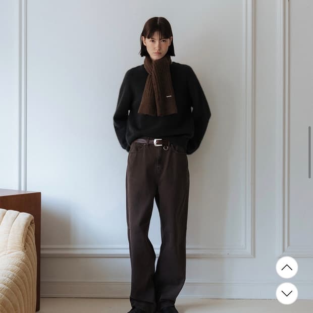 테누베 빈티지 브라운 데님 팬츠 2사이즈(M) no