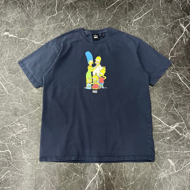 KITH 키스 x 심슨 21ss 포트리트 그래픽 반팔