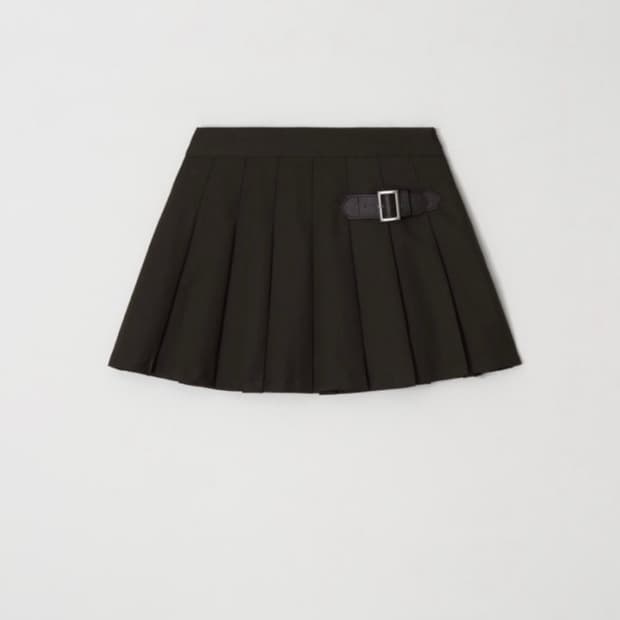 윤슬샵 비 플리츠 스커트 _ 브라운 1 (택달린 새상품)