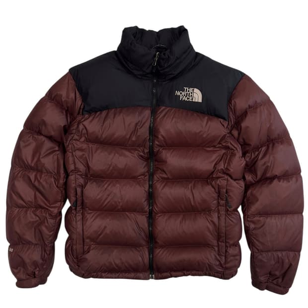 노스페이스 700 눕시2 구스다운 패딩 브라운