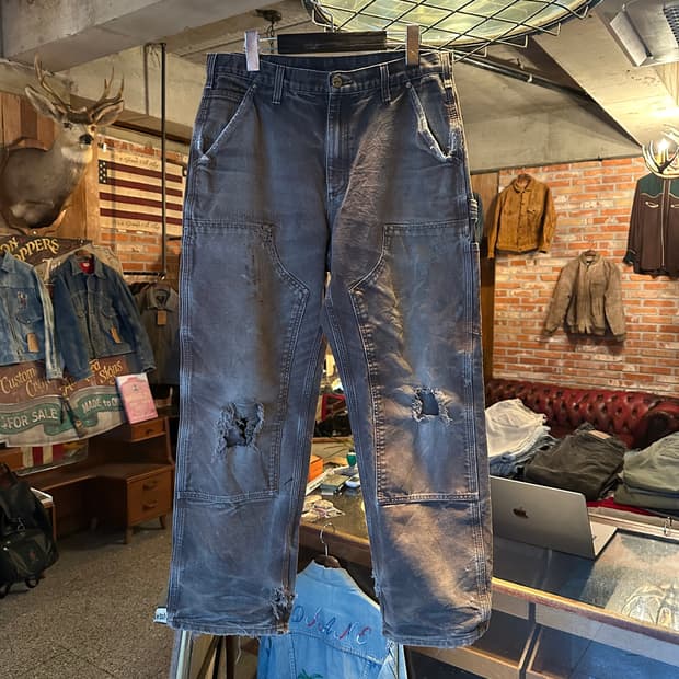 칼하트 B136 DKB 더블니 오리지널 덩가리 핏 워크 팬츠