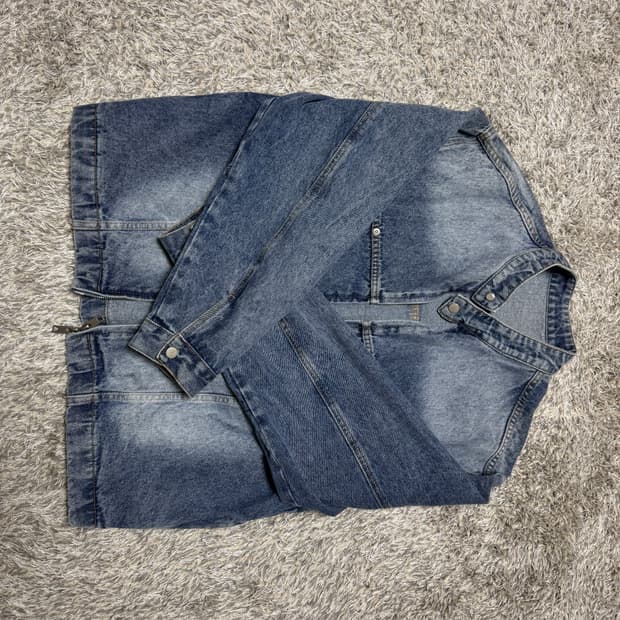 라퍼지스토어 바이커 데님자켓 