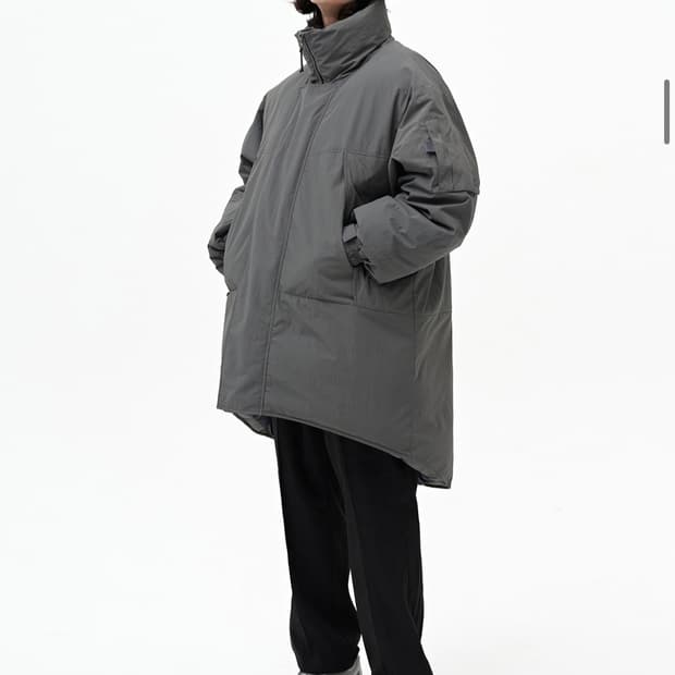 세컨모놀로그 컨템포러리 몬스터파카 그레이 XL