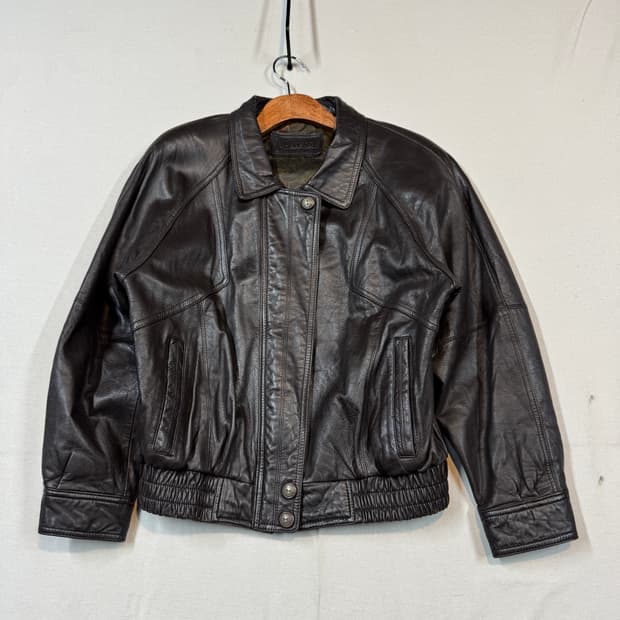 L) mode ross 양가죽 블루종 봄버 자켓