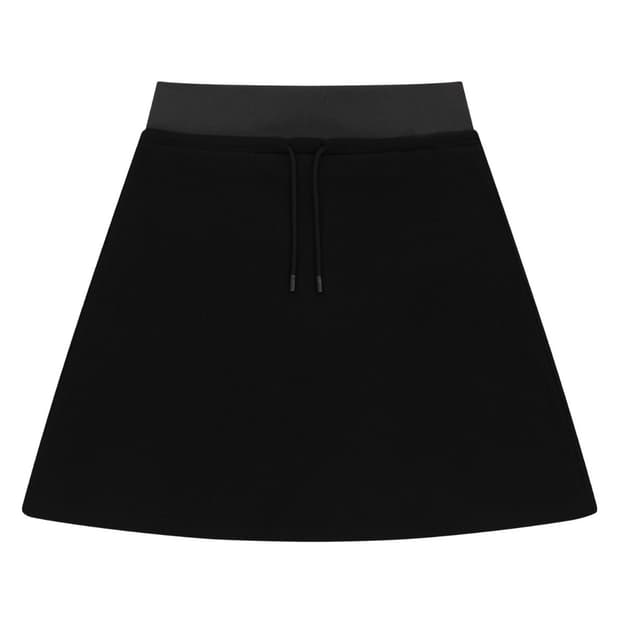 코이세이오 038 MINI WAFFLE A-LINE SKIRT BLACK