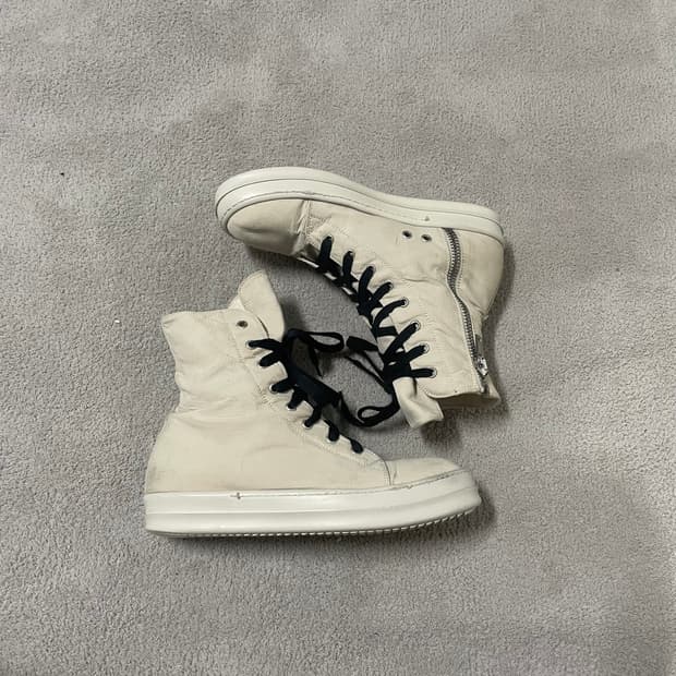 41) 릭오웬스 다크쉐도우 나일론 라몬즈 하이 밀크