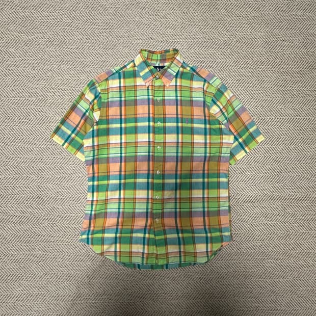 POLO RALPH LAUREN half shirt madras