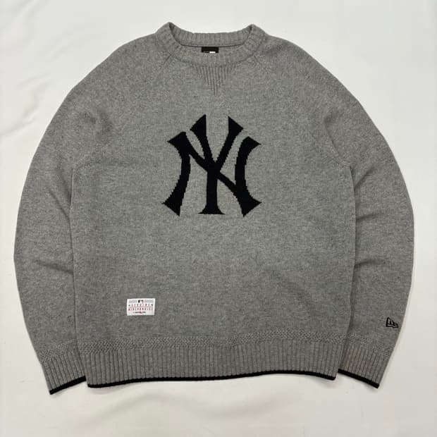 뉴에라 뉴욕양키스 빅로고 울 니트