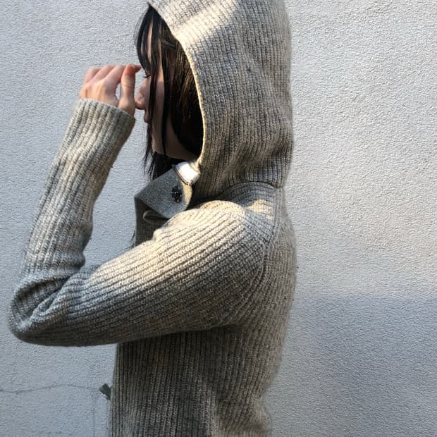 아르마니 더플 가디건