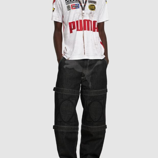 F1 A$AP ROCKY 에이셉 라키 PUMA 푸마 더블니 패드 데님팬츠