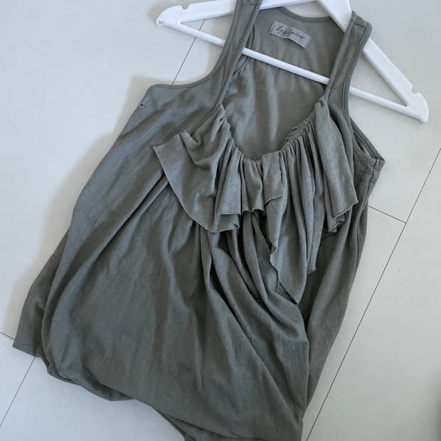 요지야마모토 Y's Yohji Yamamoto 프릴 나시탑