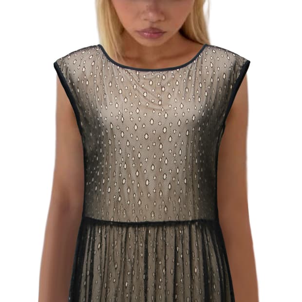 Sheer Mesh Layered dress