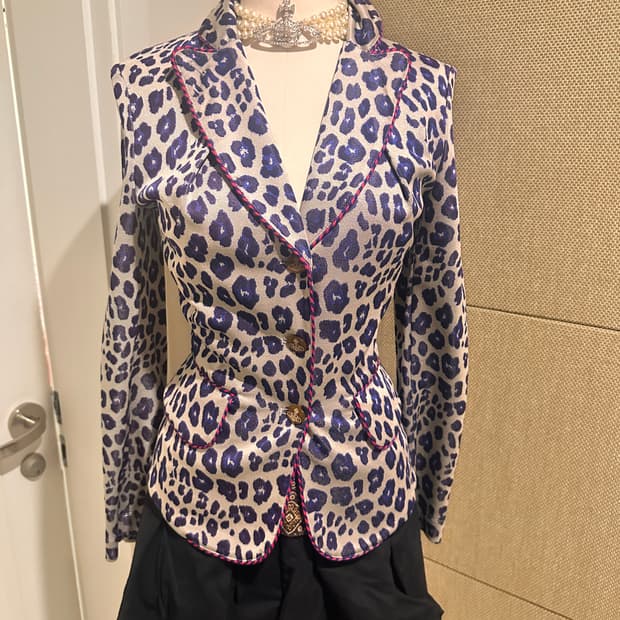 비비안웨스트우드 레드라벨 나나 갸루호피무늬 자켓