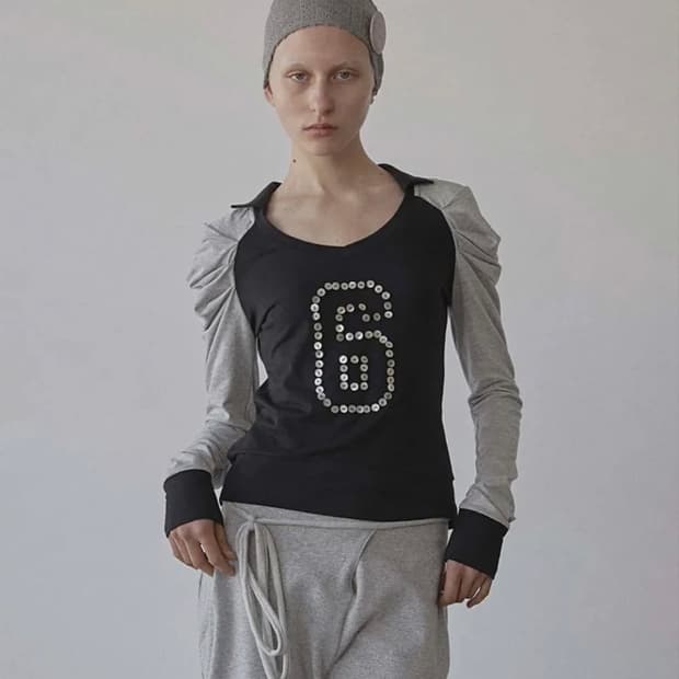 스컬프터 good girl collar tee