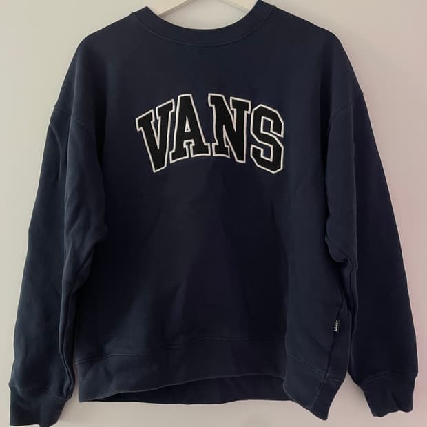 반스 네이비 스웻셔츠 M