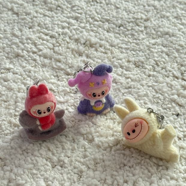 라부부 미니 피규어 키링 3개 세트