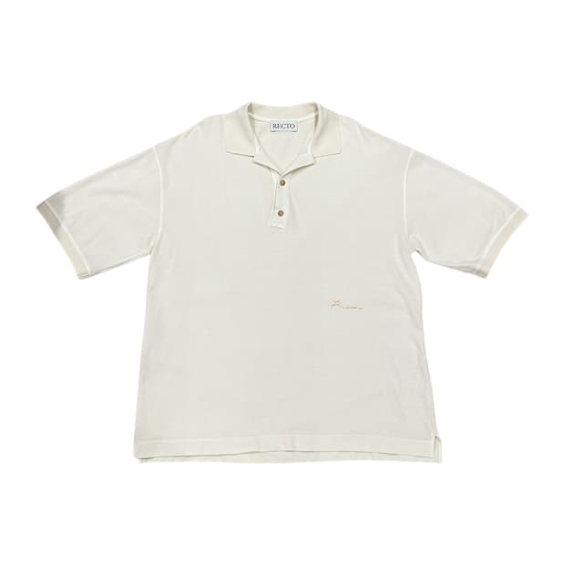 RECTO 렉토 피그먼트 폴로 카라티 크림 M