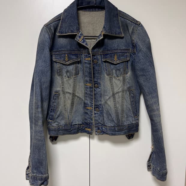 슬림핏 데님 자켓(free)