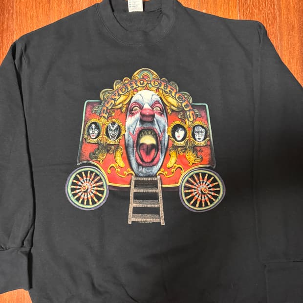[XL] 90s KISS Paycho Circus 스웻셔츠