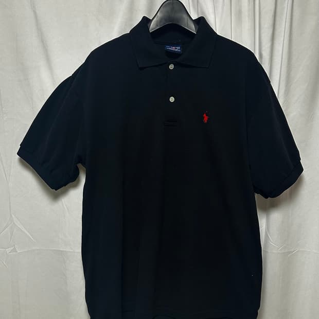no.174 폴로스포츠 카라반팔셔츠 블랙 90사이즈 상태굿
