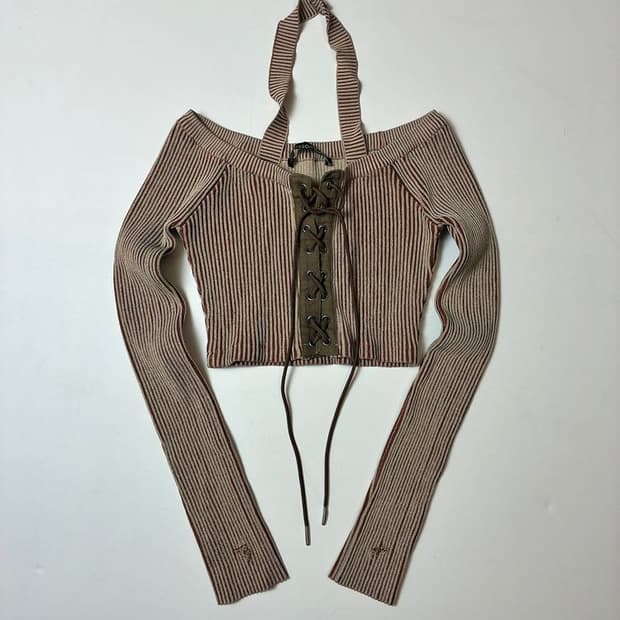 앤더슨벨 모나 코르셋 니트 PN8656