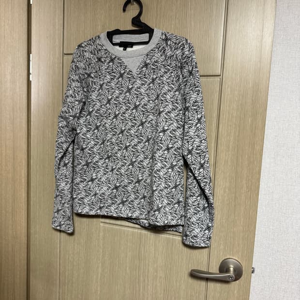 아녜스베 낙서 두들 아티스틱 핸드드로잉 프린트 기모 맨투맨 스웻셔츠