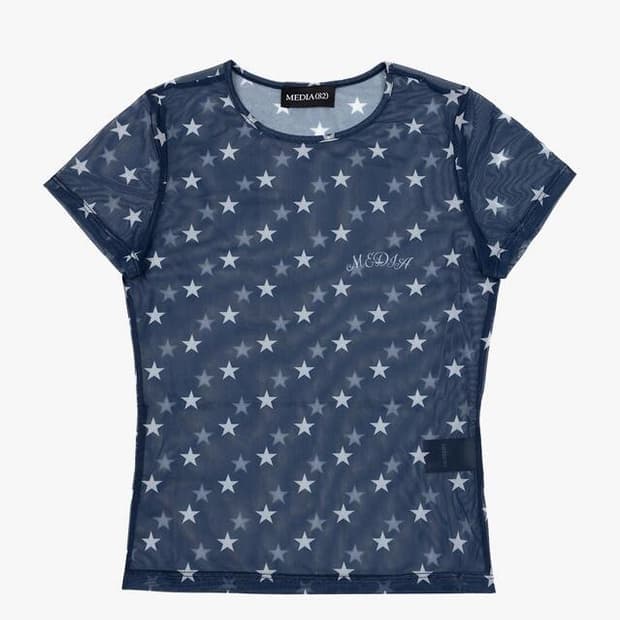 media(82) star mesh top