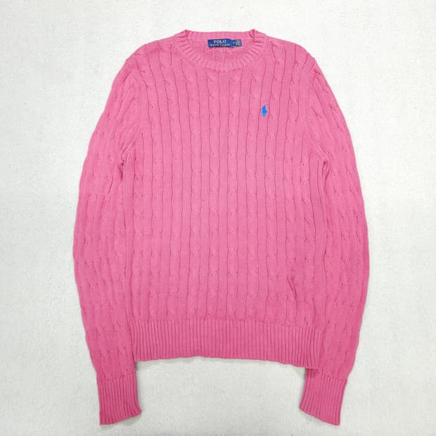 폴로 랄프 로렌 신형 코튼 케이블 니트 M