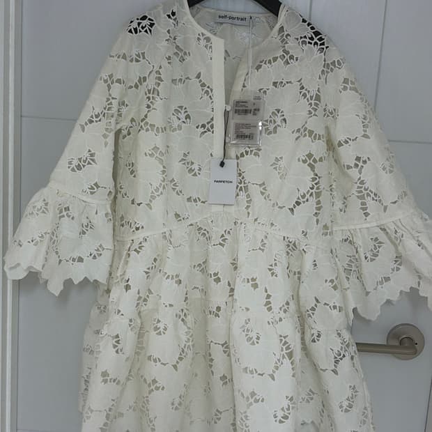 셀프포트레이트 레이스 코튼 원피스 44-66 사이즈 정품 새상품 
