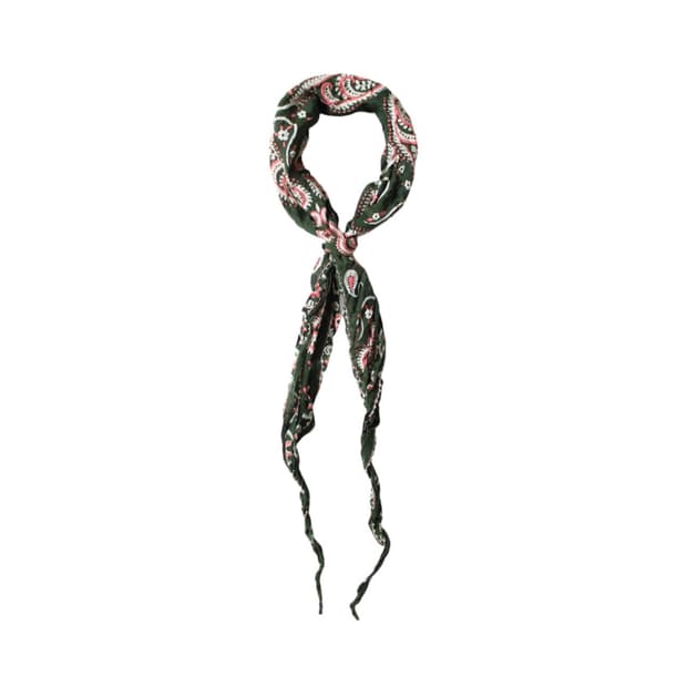 (새상품)kapital silk neckerchief dark green