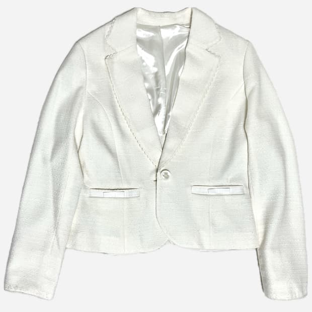 아이보리 빈티지 자켓