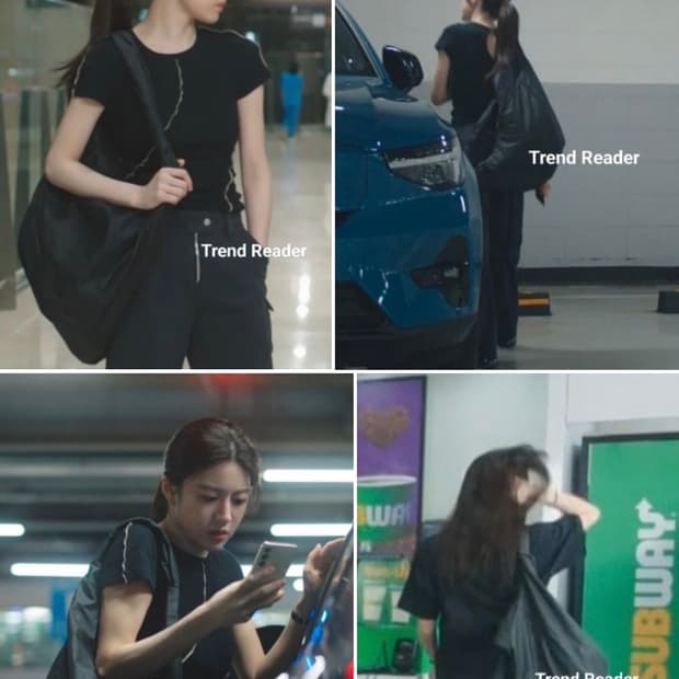 Hyeinseo 고윤정 백팩 화이트