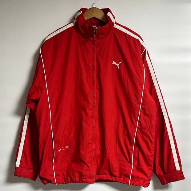 퓨마 푸마 오버핏 퀄링 안감 트랙 바람막이 자켓 점퍼 M