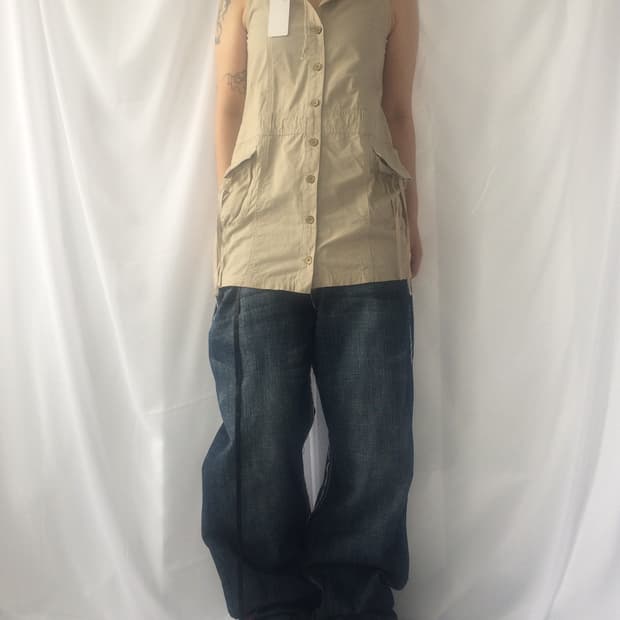 Hood vest onepiece