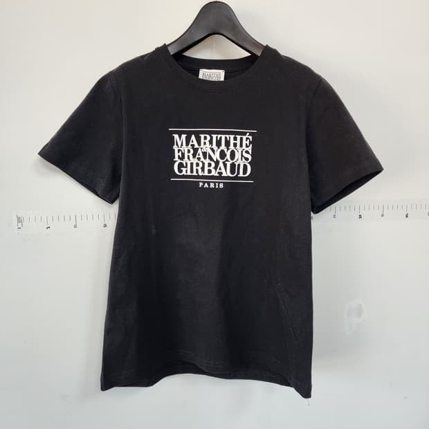 마리떼 프랑소와 저버 블랙 반팔 티셔츠