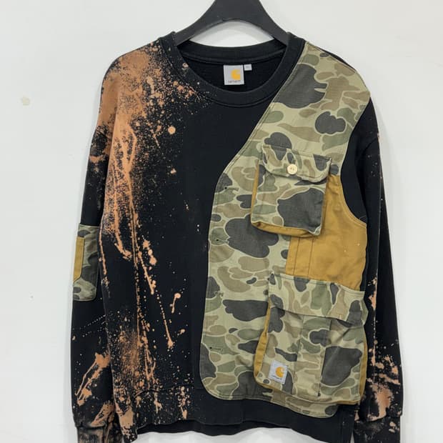 칼하트 타이다잉 맨투맨 