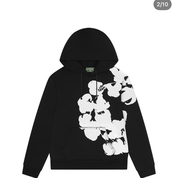 데님티어스 Biggie Cotton 후드티 블랙