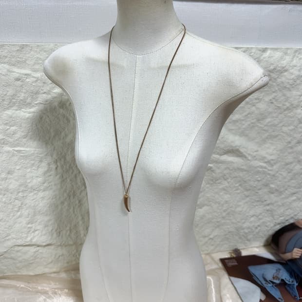 빈티지  중세 마테 치아 쿠바체인 목걸이