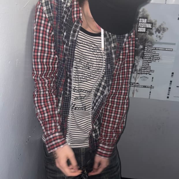 Comme des garcons homme 패치 셔츠
