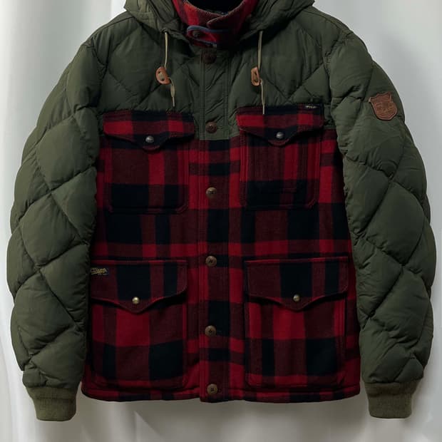 폴로 랄프로렌 말라드덕 버팔로 매키노 울헌팅 필드 퀼티드 다운자켓
