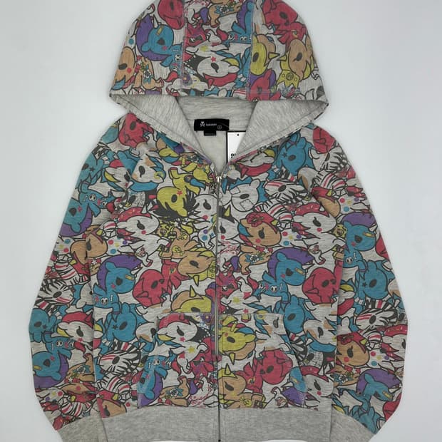 Tokidoki 유니콘 풀 프린팅 후드집업