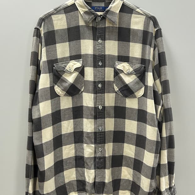 폴로 랄프로렌 모노 버팔로 플란넬 체크 셔츠