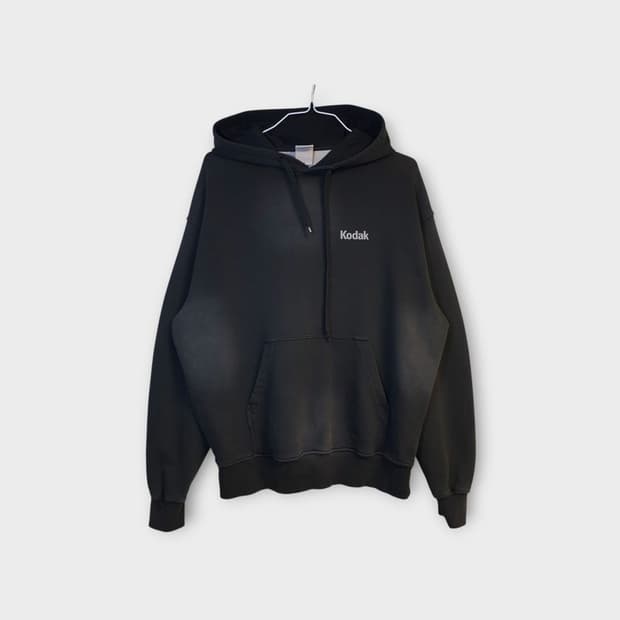 코닥 빈티지 워싱 후드티 S