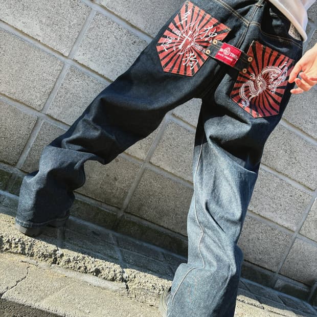 도그타운 오리엔탈 와이드 데님 팬츠