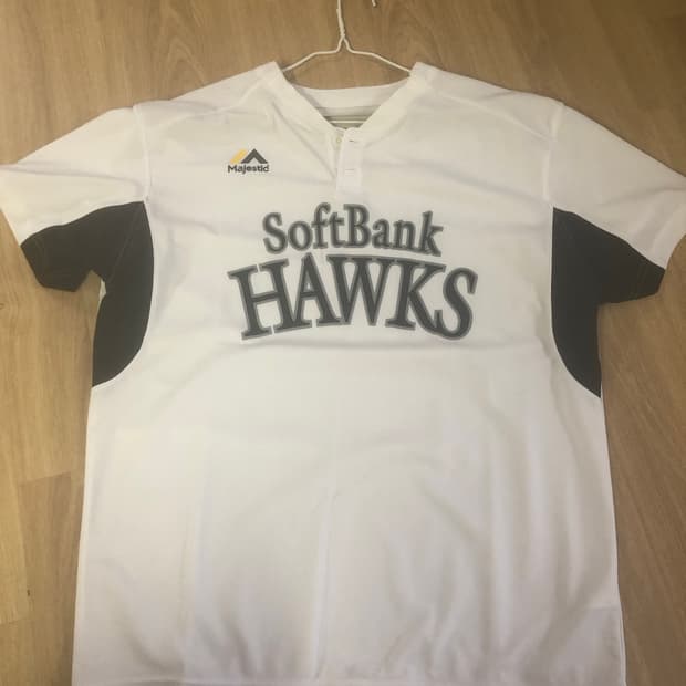 (SSS급) 마제스틱꺼 일본프로야구 소프트뱅크 호크스 유니폼 사이즈 L