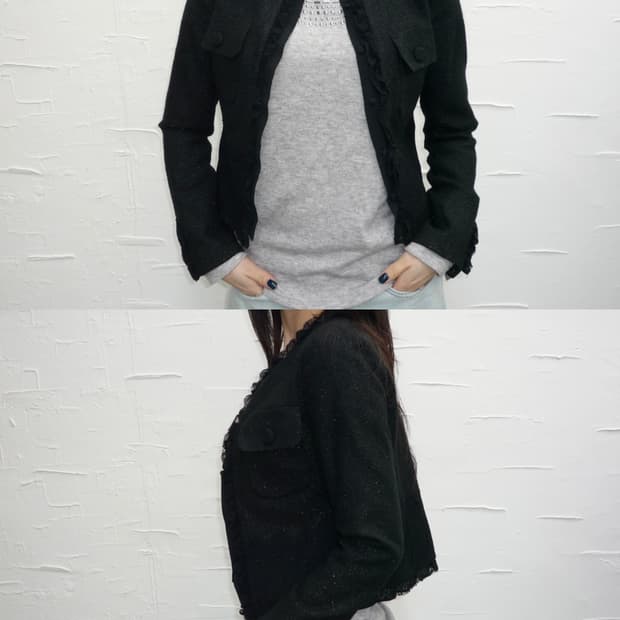 black perl tweed jacket