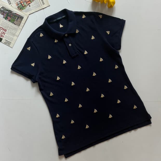 Polo 폴로랄프로렌 요트 자수 카라티 