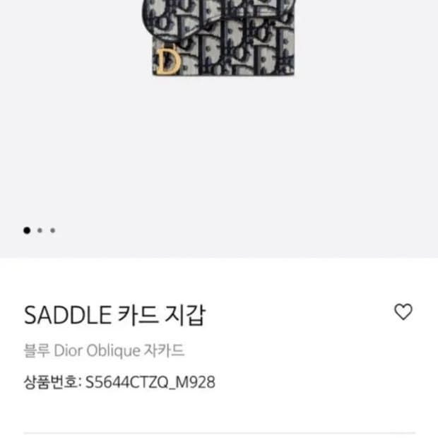 Dior SADDLE 지갑